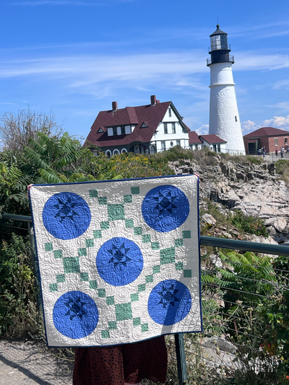 Blueberry Picnic Quilt Pattern - PDF