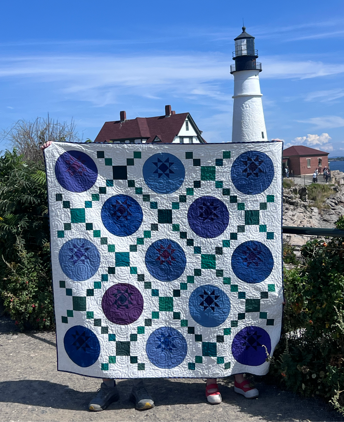 Blueberry Picnic Quilt Pattern - PDF