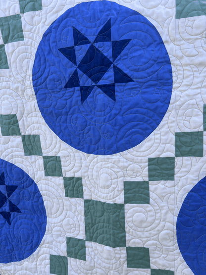 Blueberry Picnic Quilt Pattern - PDF