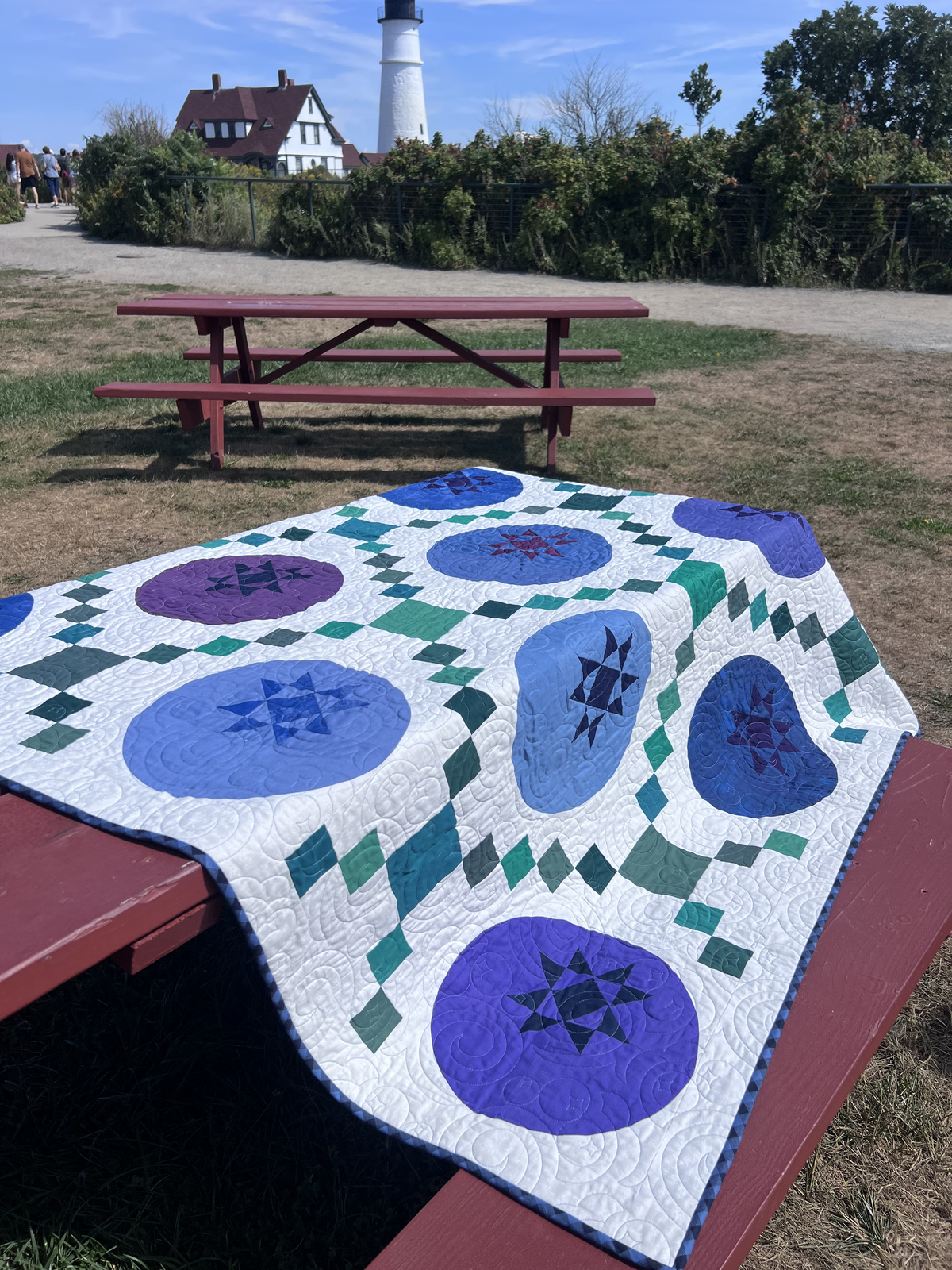 Blueberry Picnic Quilt Pattern - PDF