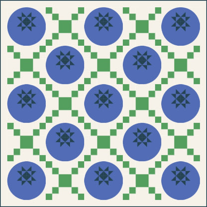 Blueberry Picnic Quilt Kit - Four Color Variation (PREORDER)