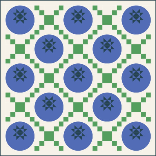 Blueberry Picnic Quilt Kit - Four Color Variation (PREORDER)