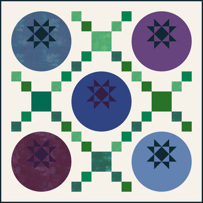 Blueberry Picnic Quilt Kit - Scrappy Variation (PREORDER)
