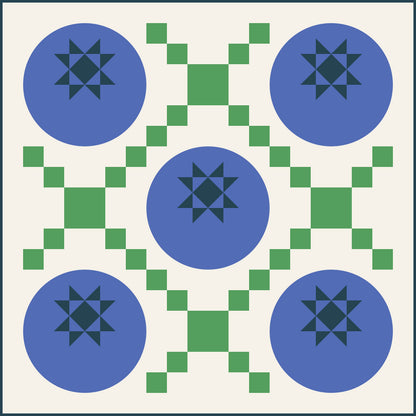 Blueberry Picnic Quilt Kit - Four Color Variation (PREORDER)